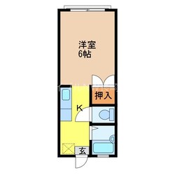 思案橋駅 徒歩5分 1階の物件間取画像